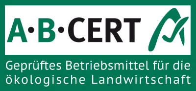 ABCERT geprüftes Betriebsmittel für die ökologische Landwirtschaft